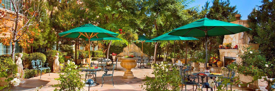 Sunny courtyard