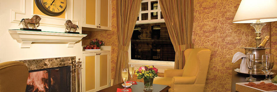 Wine by the fire, with a San Francisco view