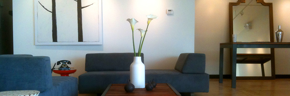 The design is serene and unfussy