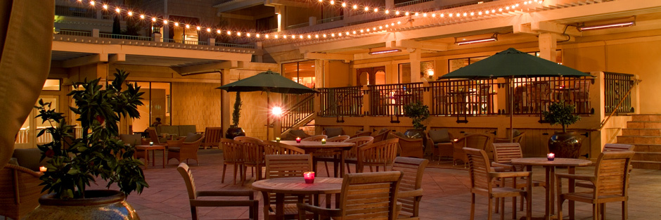 The central courtyard
